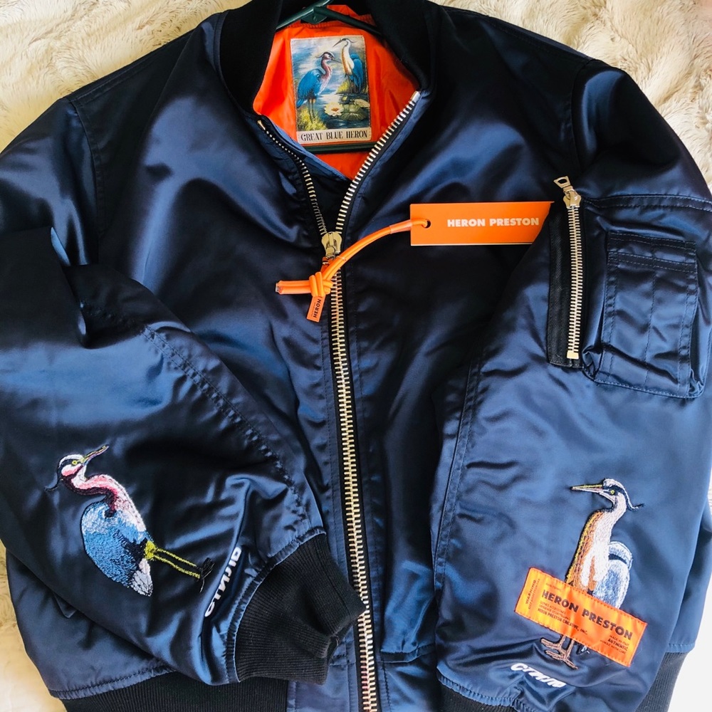 Heron Preston Dark Blue Bomber